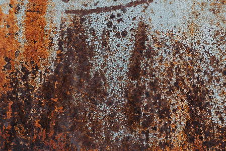 腐蚀的生锈旧金属质素古龙格风的脏铁背景图片