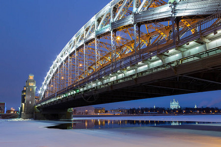 Bolsheokhtinsky桥又称大桥彼得皇帝图片