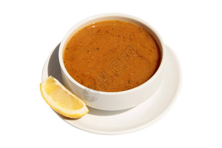 传统健康红扁豆汤图片