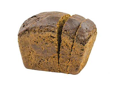 黑面包的面包图片