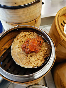 广州从化从肉到蔬菜等多种美味的蒸汽食背景