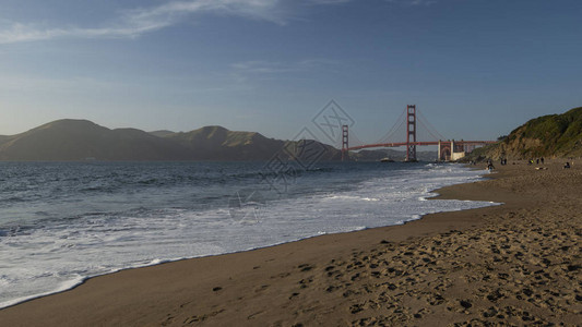 加州旧金山贝克海滩金门大图片
