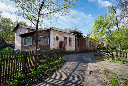乌克兰基辅春季建筑旧楼图片