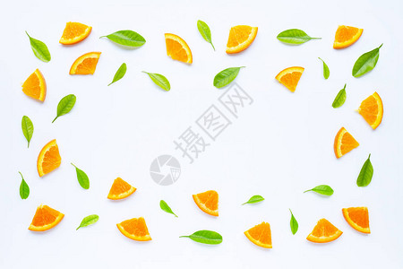 高维生素C果汁和甜的新鲜橙子水果图片