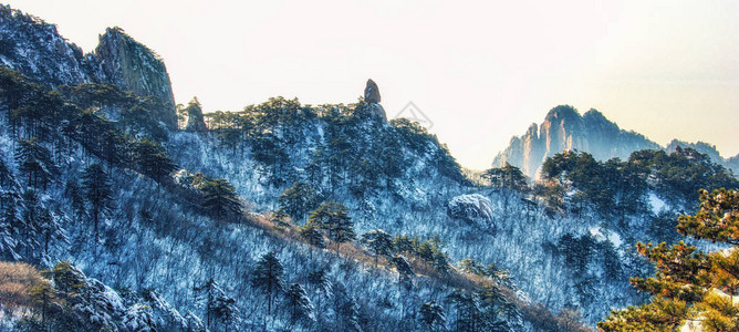 安徽黄山脉图片