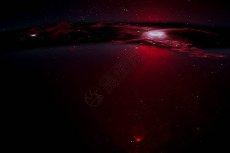 有黑洞的暗星空由美国航天局提图片