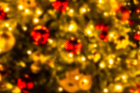 金色灯光模糊的圣诞节模式图片