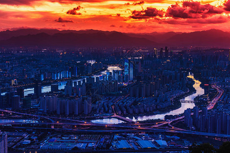 福州城市夜景图片