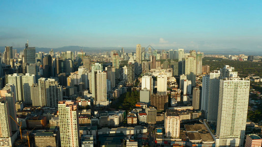 人口稠密的城市马尼拉图片