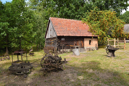 Osiek的民族文化博物馆位于Notac河边图片