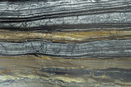 天然黑色大理石的结构带有黄色条纹的灰色大理石美图片