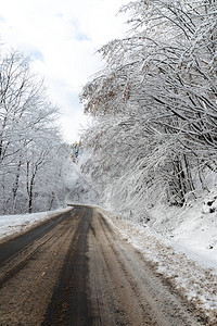 美丽的雪景风图片