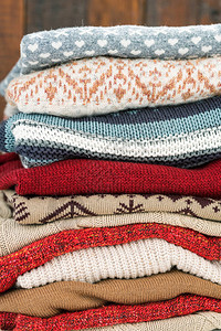 各种颜色的编织式毛衣装饰品齐备秋图片
