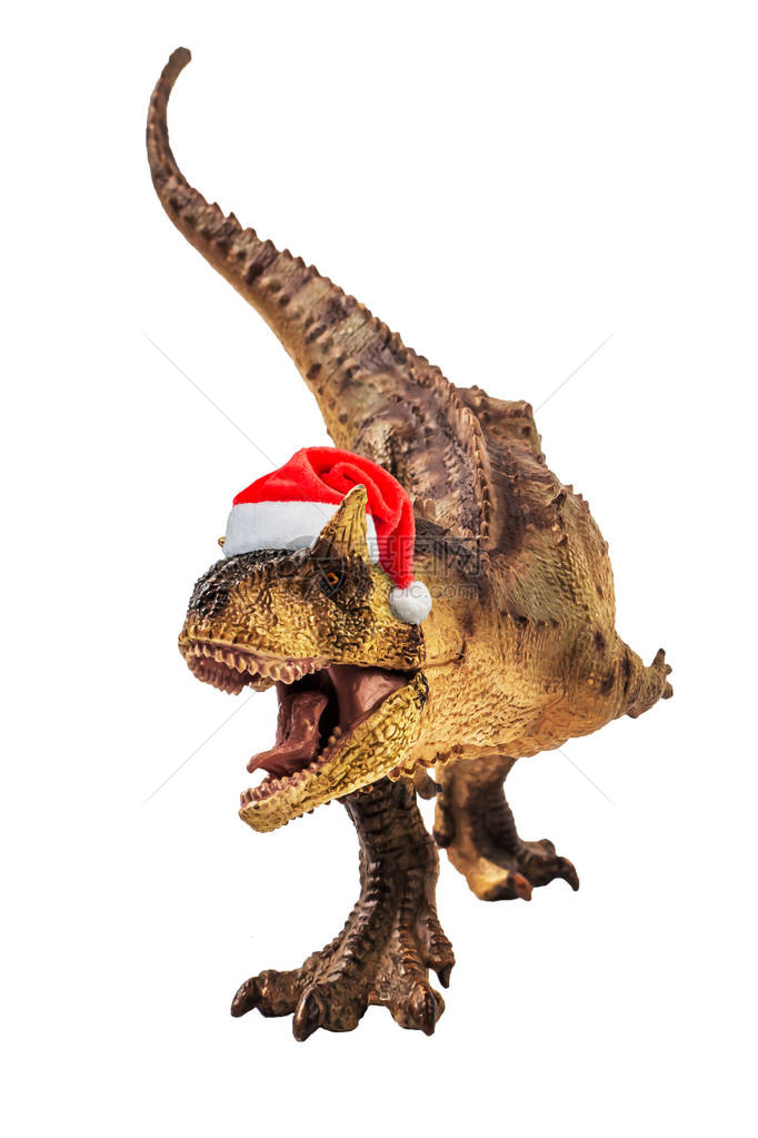 卡诺托鲁斯恐龙戴圣诞帽图片