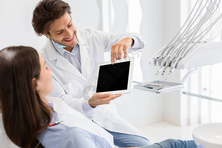 显示病人空数字平板屏幕现代口腔学技术空间等现代技图片