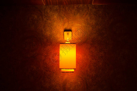 橙色壁灯优雅壁灯暖光图片