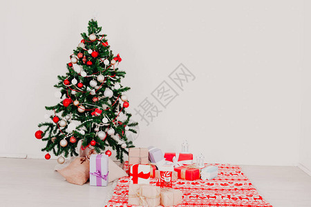 圣诞节背景圣诞树礼物新年图片