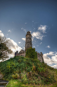 苏格兰爱丁堡的纳尔逊纪念碑图片