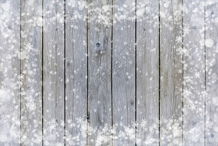 仿古木冬天雪框架图片