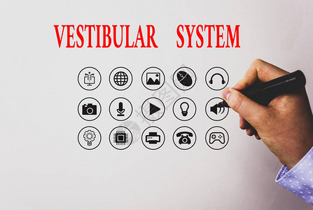 显示VestibulalSystem的文本符号商业图片文本为平衡感做图片
