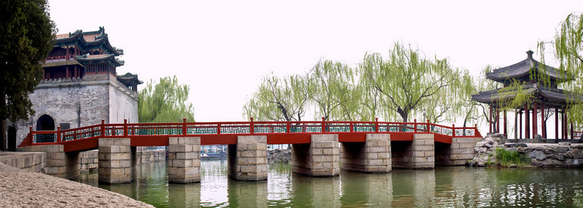 北京颐和园昆明湖大桥图片