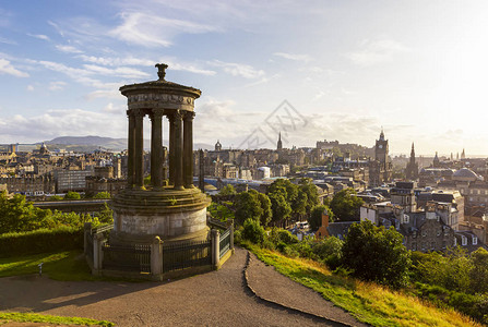 从苏格兰爱丁堡的纳尔逊纪念高清图片