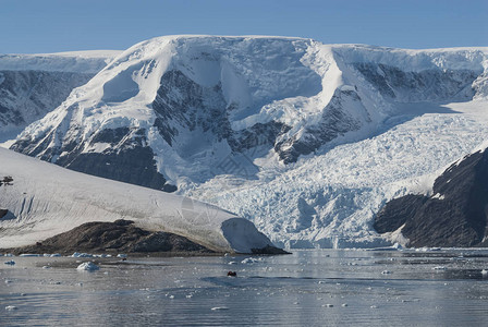 南极山风景南极南极半岛图片
