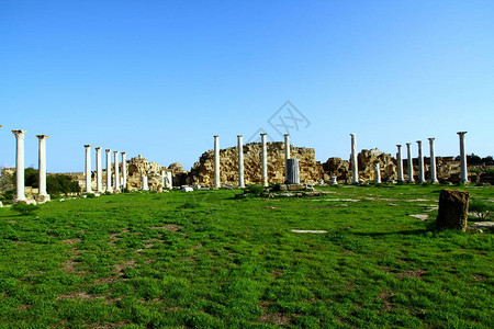 萨拉米斯北塞浦路斯SalamisRu背景