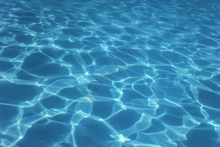 游泳池水波纹水太阳反射背景图片