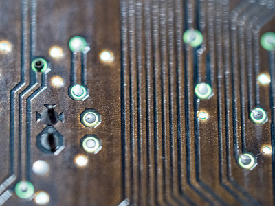集成芯片组的电脑微电路板图片