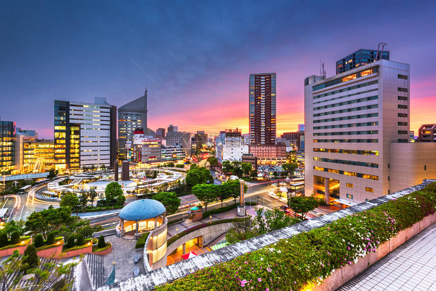 日本滨松市日本静冈黄昏图片