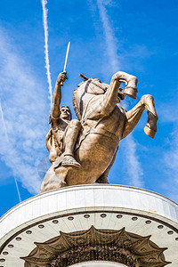 马神像上的勇士斯科普里北高清图片