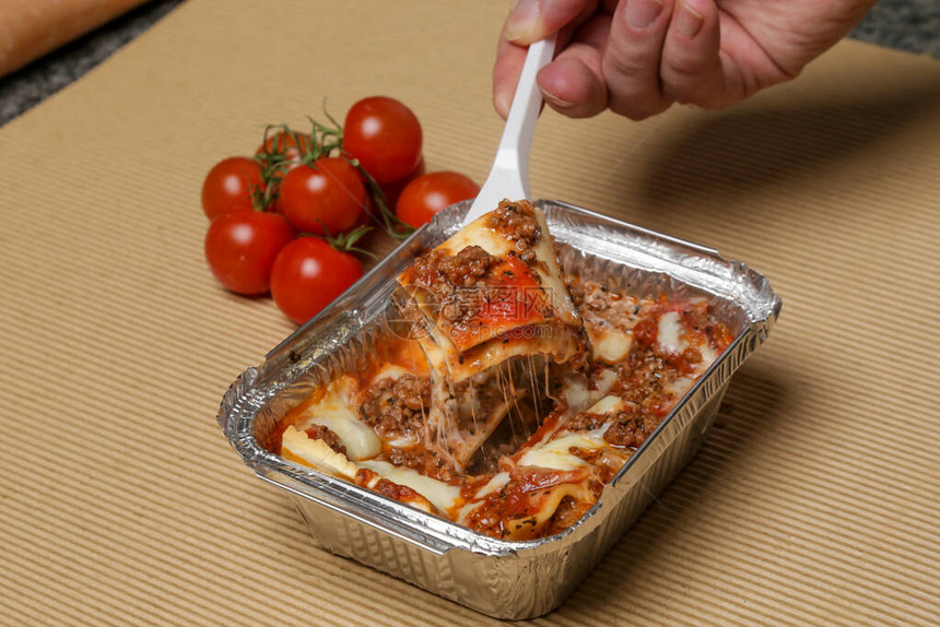 Lasagna脱包食物意大图片