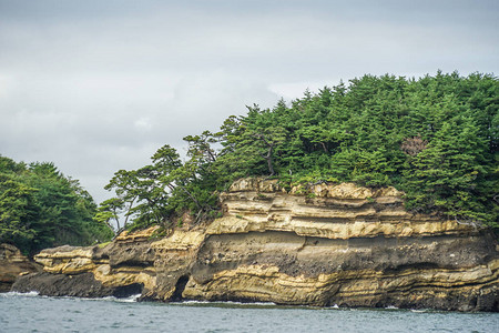 松岛风景日本三大名胜宫城县背景图片