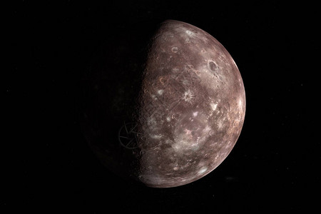 泰坦尼亚卫星天王星行的自然卫星背景图片