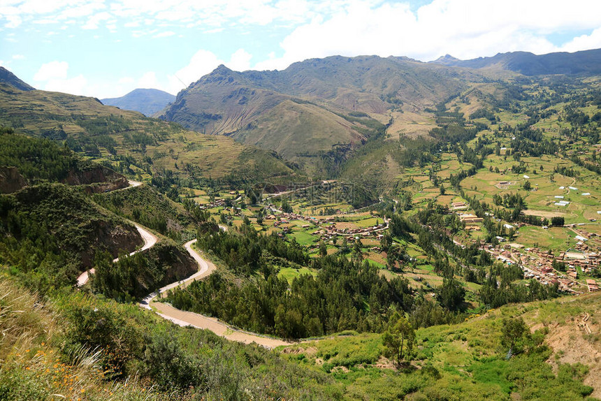秘鲁库斯科地区印加圣谷大片空中景点图片