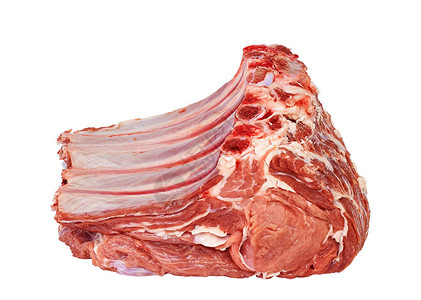 骨头上的猪肉面包白色图片