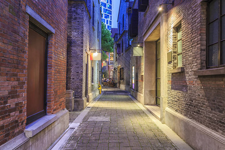 上海石库门老楼背景图片