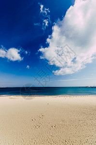 空海和滩背景带复制空间在葡萄图片