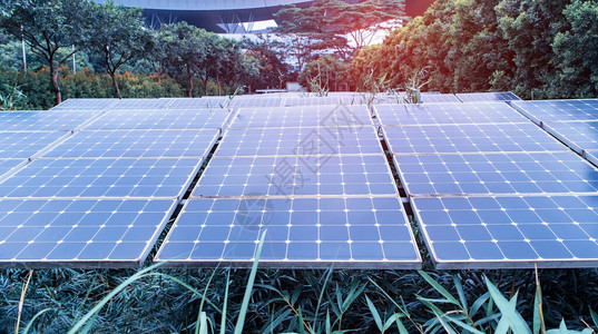 太阳能电池板能源现代电力生产技术可图片