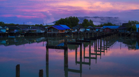 泰国的渔村图片