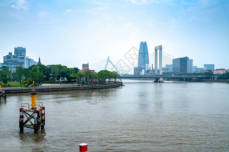宁波老外滩闽江大桥城市景观图片