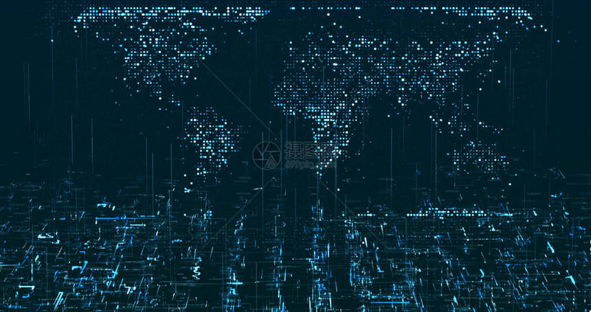 摘要数字网络数据背景图片