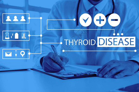 诊所桌子上的内分泌学家图片