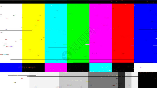 缺陷噪声和伪影效果旧磁带或旧电视的故障错误没有信号电背景图片