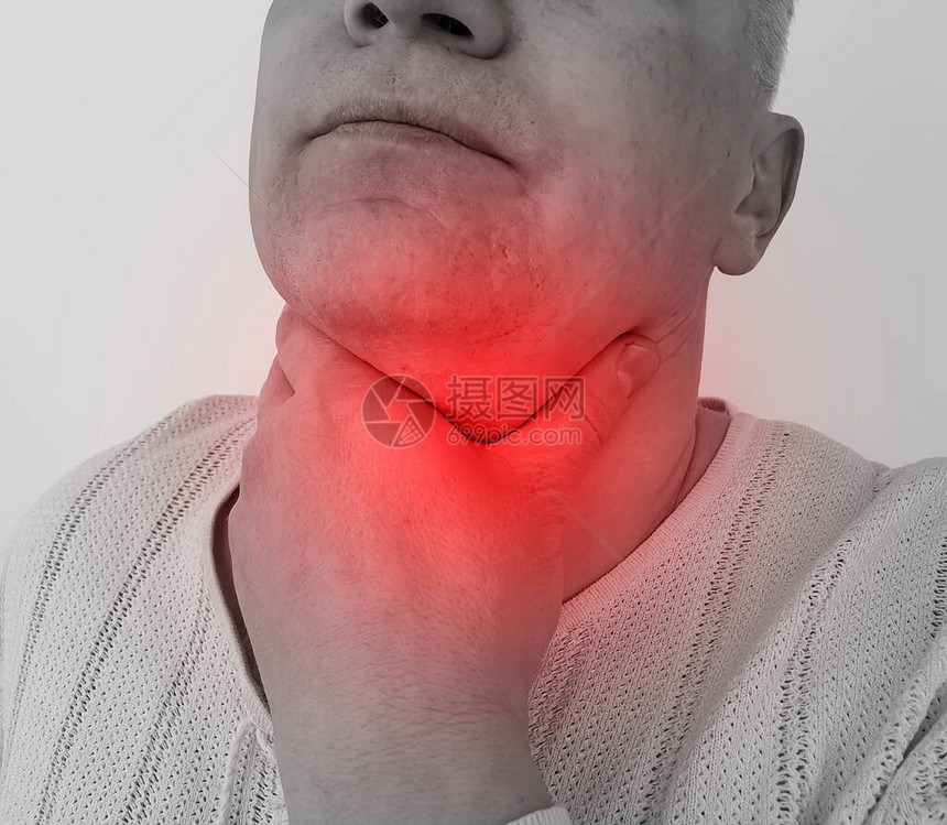 人喉咙痛症状疾病图片