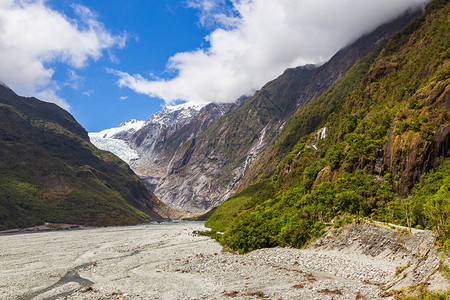 FranzJosephGlacier山谷图片