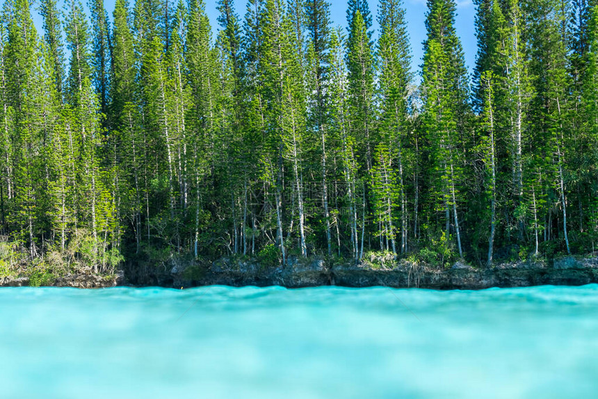 奥罗湾的天然水池松树岛阿图片