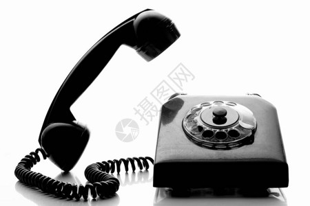 老式黑色固定电话图片