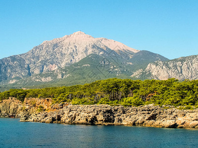 土耳其Tahtali山和Taurus山脉的景象图片